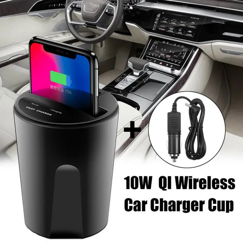 Car Charger Cup Phone Holder Cigarette Lighter Sockets Power Adapter