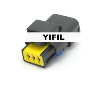 

100pcs/lot 3 Pin/Way Female Turn Light Plug FO Lamp Socket FCI Sensor Connector With Terminal For Renault Peugeot Citroen