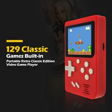 5 шт. детская Мини Портативная портативная игровая консоль в стиле ретро, 8 бит, Классическая игровая консоль, встроенная 129 игр