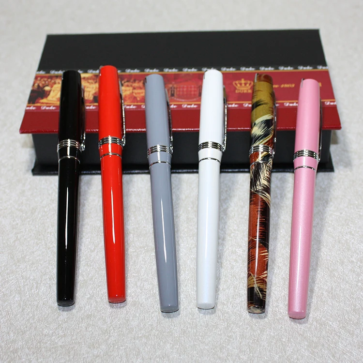 

Duke P06 High Quality Metal Gift Pen 0.5mm Fountain Pen with Original Gift Case Office Supplies School Supplies Inking Pens