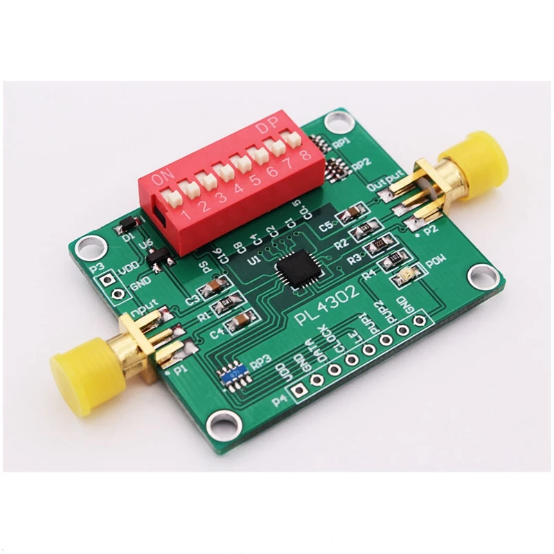 

PE4302 Digital RF Attenuator Module Series and Parallel Port Control 0.5dB~31.5 dB Range