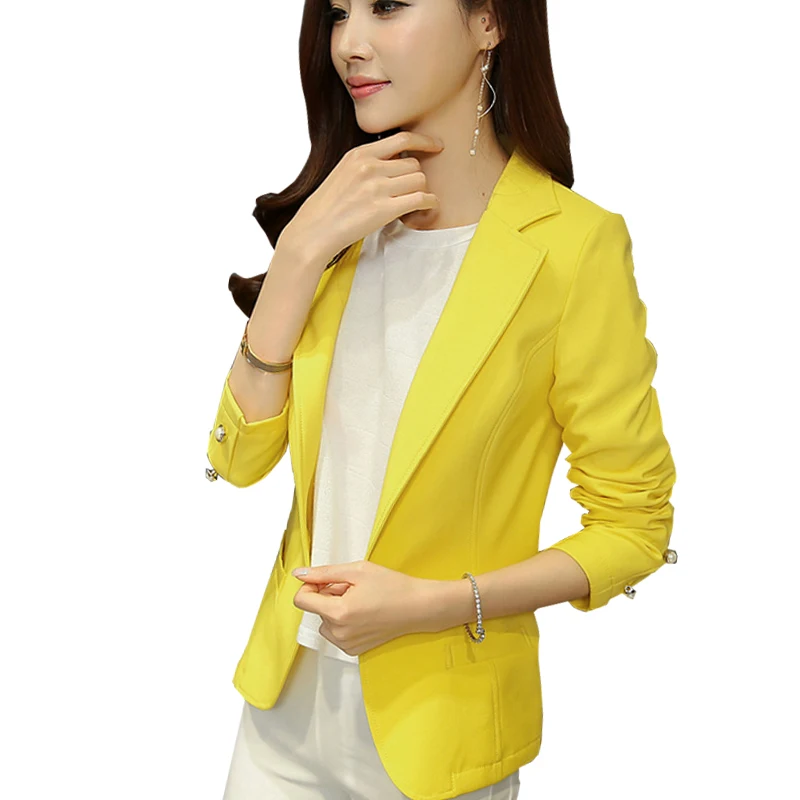 Aliexpress.com : Buy Yellow/Black/Green Women Blazers And