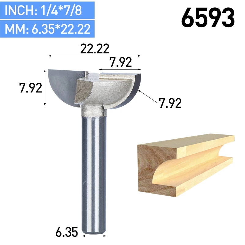 HUHAO 1 шт. 1/" 1/2" хвостовик бит бухты с подшипник, деревообрабатывающий инструмент 2 Флейта обрезки фрезы для дерева Концевая фреза - Длина режущей кромки: 6593