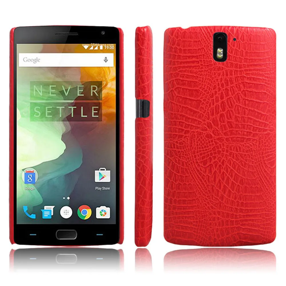 Для OnePlus One 1+ 1 чехол, роскошная крокодиловая кожа, жесткая задняя Противоударная крышка, чехол для Oneplus 1 A0001, тонкий защитный чехол для телефона s