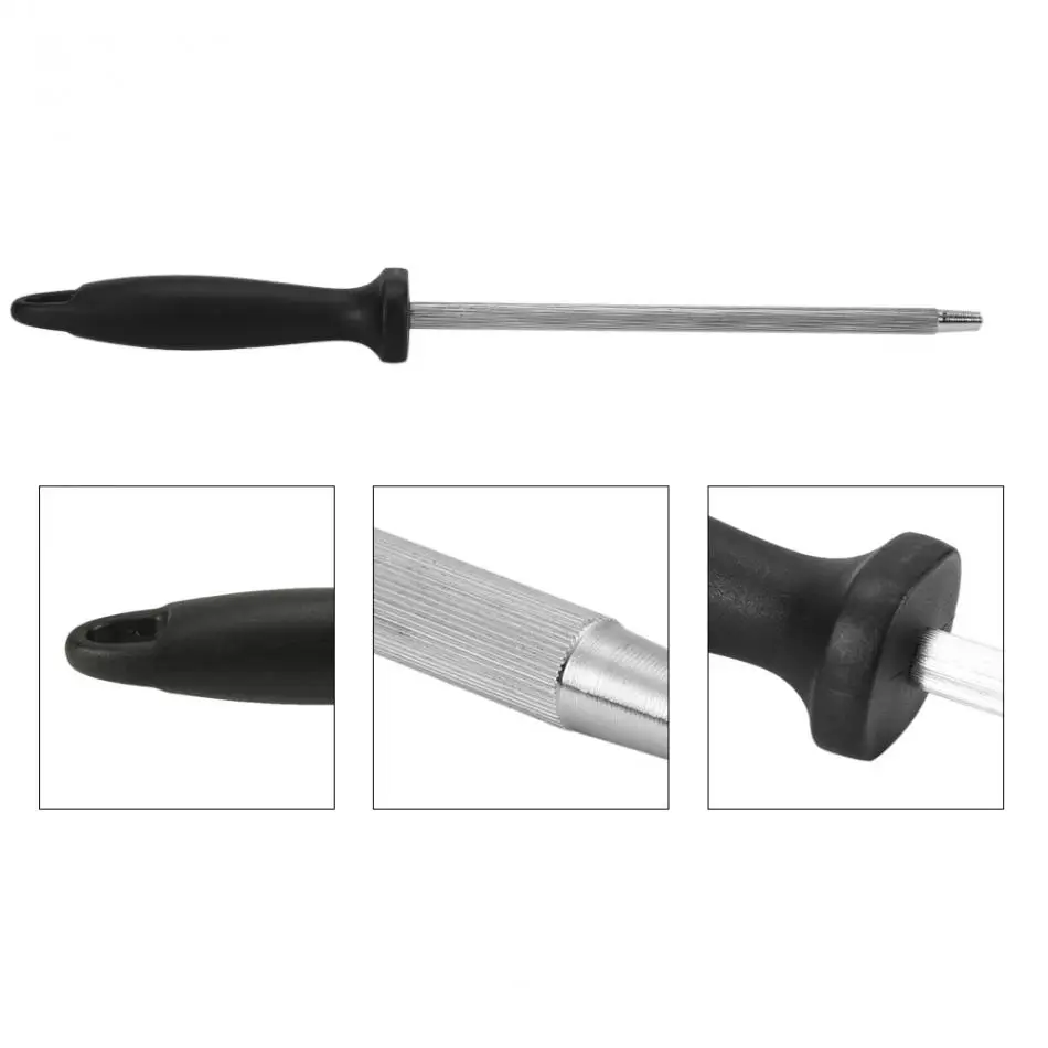 Professional Stainless Steel Blade Knife Sharpener Bar Rod Kitchen Hand
