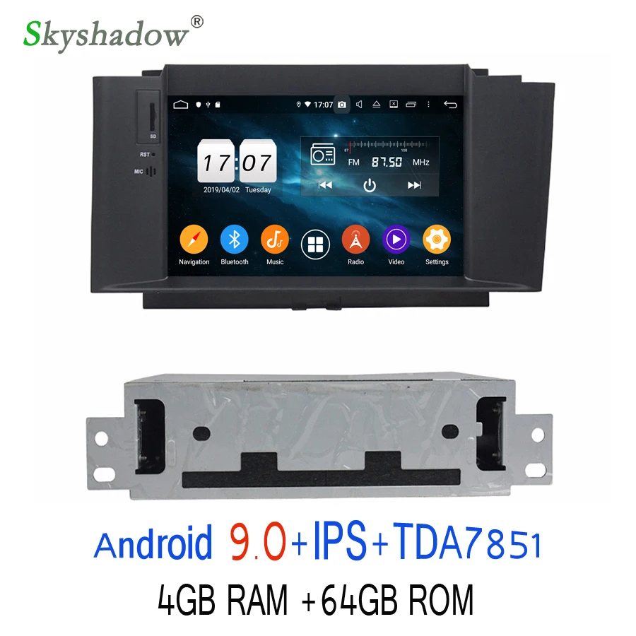 Cheap DSP IPS 8 Core Android 9.0 For Citroen C4 C4L DS4 2011-2016 4GB RAM 64GB Car DVD Player GPS Glonass RDS Radio wifi 4G Bluetooth 3