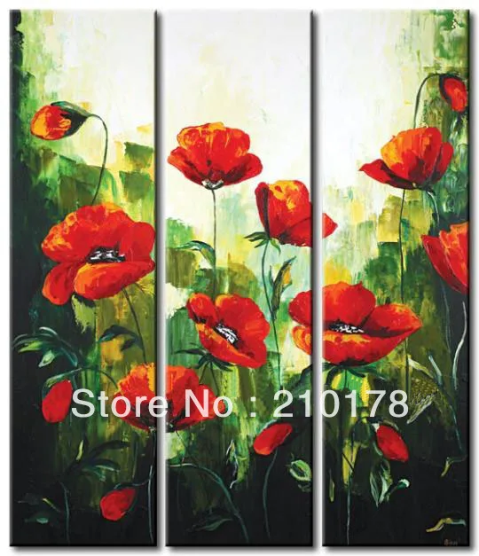 

handmade oil painting on canvas modern 100% Best Art Flower oil painting original directly from artis FL3-169