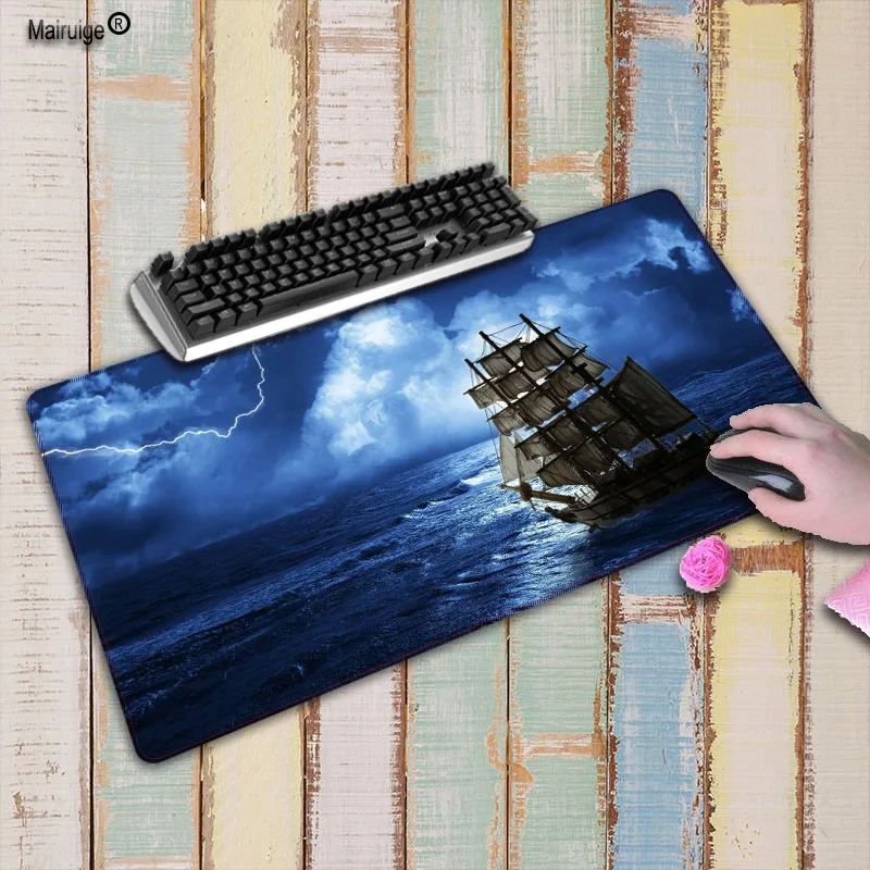 Mairuige Ship On The Sea Speed Version Large Locking Edge Gaming font b Mouse b font