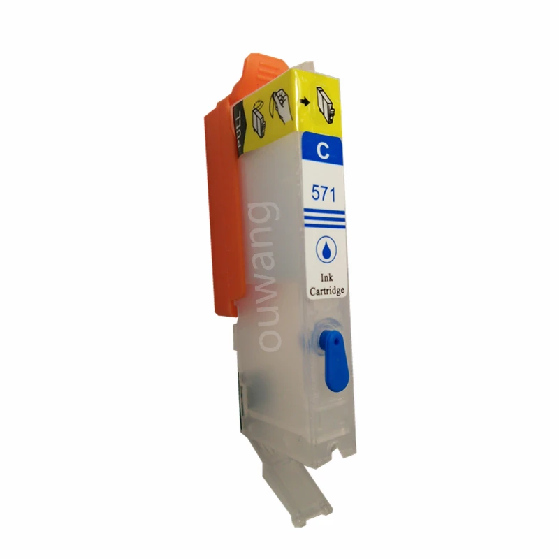 6 цветов PGI 570 CLI многоразовый картридж с чипом pernament для принтера canon PIXMA MG7750 MG7751 MG7752