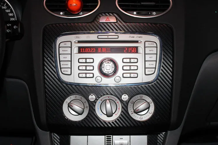 

Car Carbon fiber Console sticker case for Ford Focus 2 focus 3 2010 2011 2012 2013 2014 accessories car styling