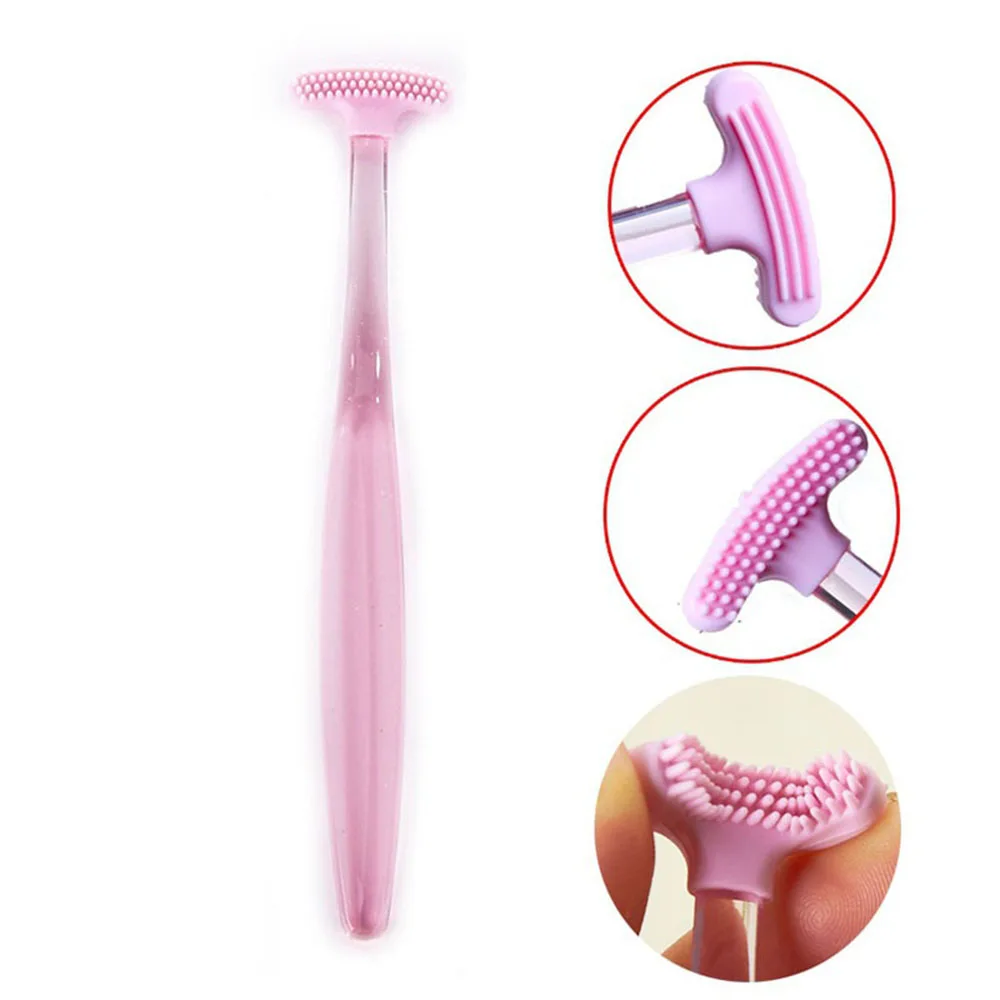 

Portable Tongue Scraper Mouth Hygiene Care Oral Cleaner Fresh Breath Maker Teeth Cleaning Rubber Brush Toothbrush Health