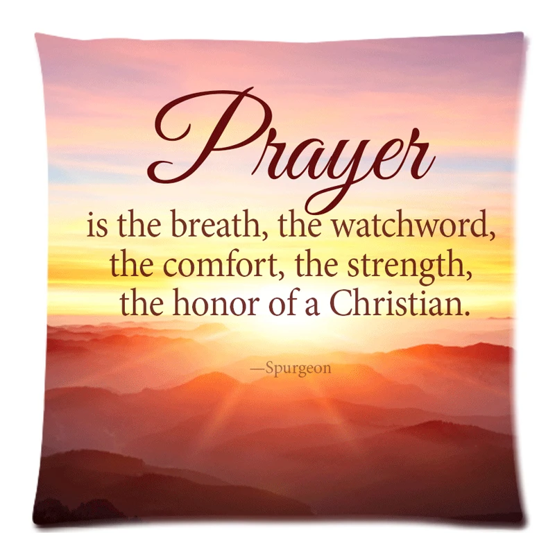

18"*18" Square Christian Bible Verse Polyester Cushion Cover Sofa Decorative Throw Pillowcase Home Chair Car Seat Pillow Case