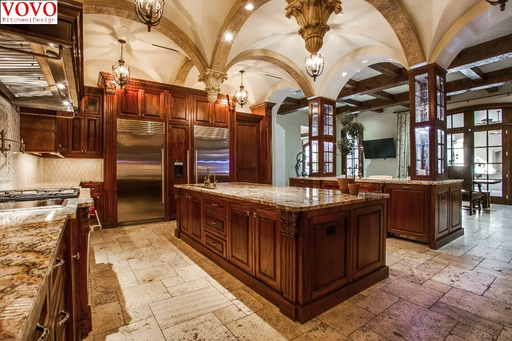 Кухонный шкаф из тикового дерева с большим островом|wood kitchen cabinets|kitchen cabinetkitchen wood