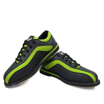 

Women Soft Leather Bowling Shoes Non-Slip Training Sneaker Flat Indoor Sports Shoes Woman Lace Up Bowling Shoes AA11039