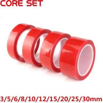 

3Meter Red Double Sided Adhesive Tape High Strength PET Acrylic Gel No Traces For Car Fixed Phone Tablet LCD Screen