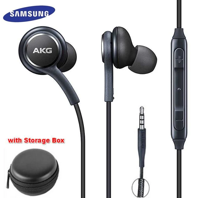 Samsung Earphone EO-IG955 Wired Headsets 1.2m with Mic 3.5mm In-Ear Stereo Sport Headset for Smartphone/PC/Laptop Galaxy S8 S9