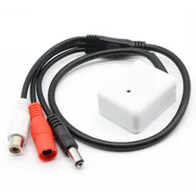 Mic Аудио Микрофон RCA выход звука подобрать устройство для видеонаблюдения DVR камеры