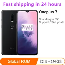 Смартфон Oneplus 7 с глобальной ПЗУ, 8 ГБ, 256 ГБ, Восьмиядерный процессор Snapdragon 855, 6,41 дюймов, AMOLED, 48MP+ 16MP, две камеры, NFC, 3700 мАч, мобильный телефон