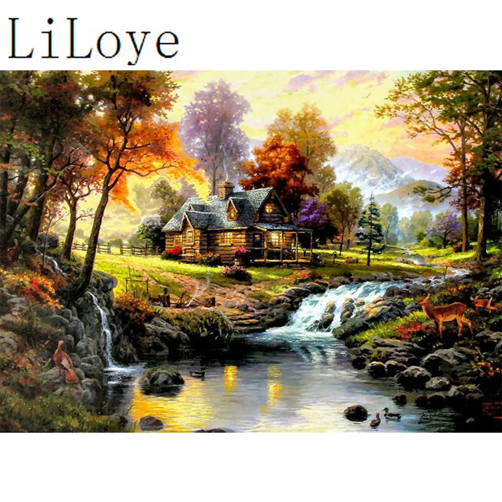 DIY diamond painting landscape handmade full diamond embroidery Dream ...