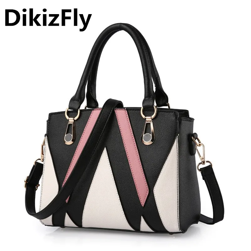 Dikizfly New Women Bags High Quality Pu Leather Top Handle Bag Dikizfly New Women Bags High Quality Pu Leather Top Handle Bag Brand Name Las Handbag Design Messenger