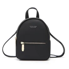 Women Backpack PU Leather Mini Soft Touch Multi-Function Small Backpack Female Ladies Shoulder Bag Purse mochilas mujer