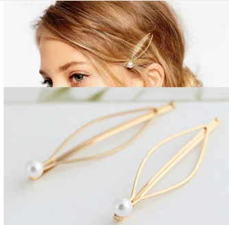 

Simple Fashion Jewelry Hairpins Clips Hairpins Hairpins Women Beautiful Plated Women Pearl Hair Clips Bridal Headdress