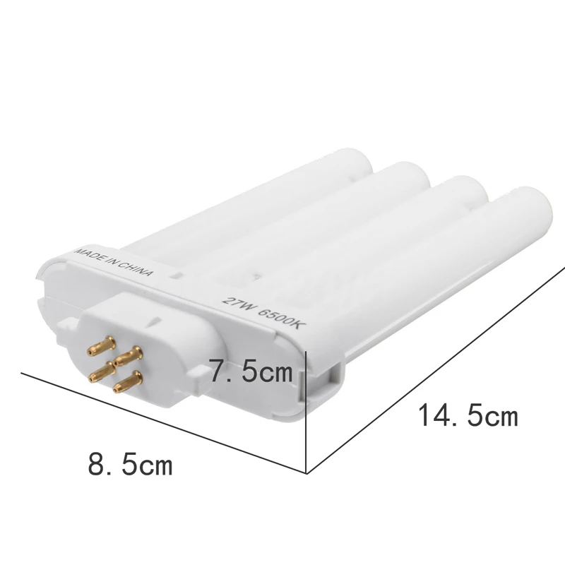 1x 27W FML27/65K Energy Saving Compact Fluorescent 4 Pin Quad Tube Light Bulb Lamp