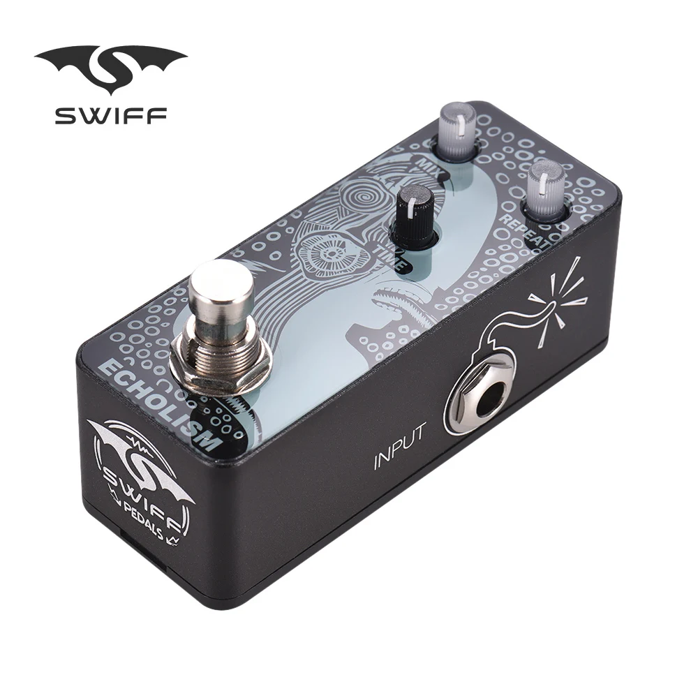 SWIFF AP03 ECHOLISM Analog Delay Guitar Effect Pedal True Bypass Metal