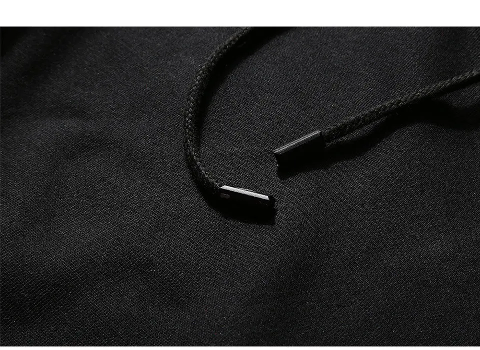 11 NEW Brand Mens patchwork Hooded Hoodies fashion Hip Hop long Sleeves Fleece Hoodies Men Slim Fit Rope sweatshirt Pullover