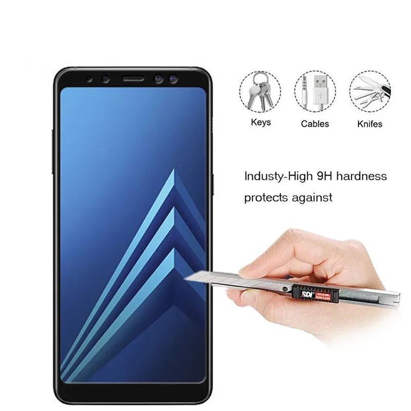 WeeYRN 9H 2.5D защитное стекло на для Samsung Galaxy A8 2018 A530 полный защитный Стекло закаленное