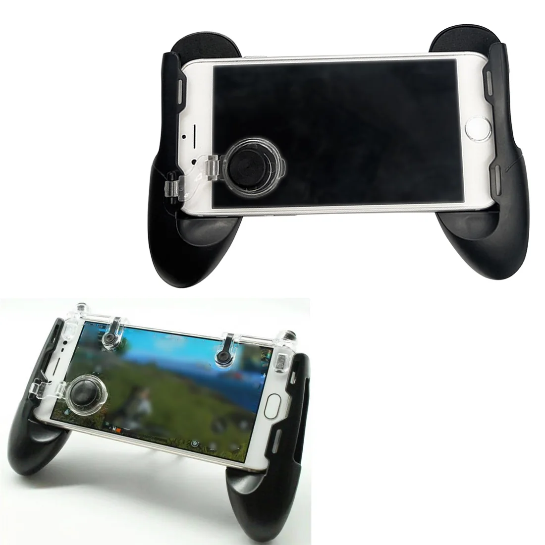 Goede Mobiele Game Controller Gamepad + L1 R1 Trigger Doel Knop L1R1 Shooter + Touch Pad Joystick voor iPhone Android Telefoon gaming