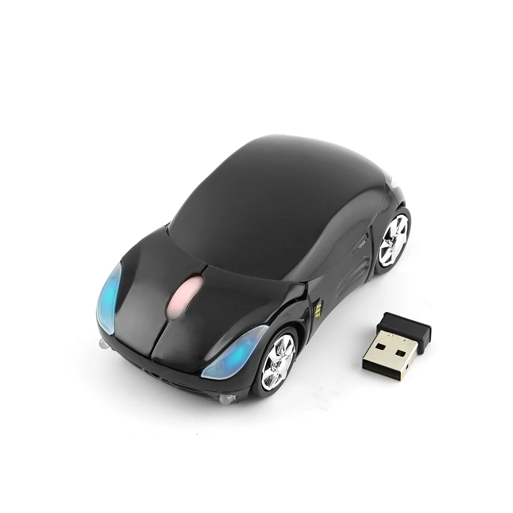CHUYI Mini Wireless Sports Car Mouse Optical Computer Ergonomic Gaming Mouse Wireless Mice For Xiaomi Laptop Notebook Gamer Gift