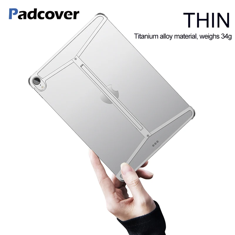 

for IPAD pro 11 inch Metal airbag bumper case personality simple protective case for IPAD pro with bracket metal shell