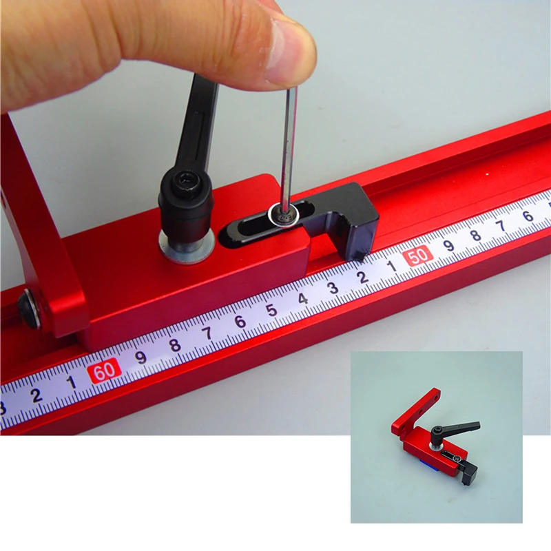 

Miter Track Stop for T-Slot T-Tracks Jig Fixture Woodworking Router Multi DIY Manual Wood Working Tools Aluminium Tool