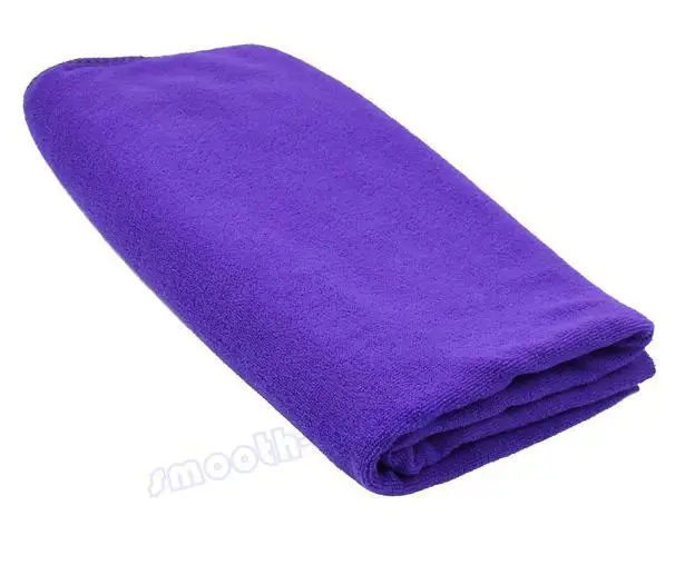 E74 70x140 см Абсорбент микрофибры Для ванной пляжные Полотенца Сушка мочалкой Купальники для малышек душ - Цвет: Фиолетовый