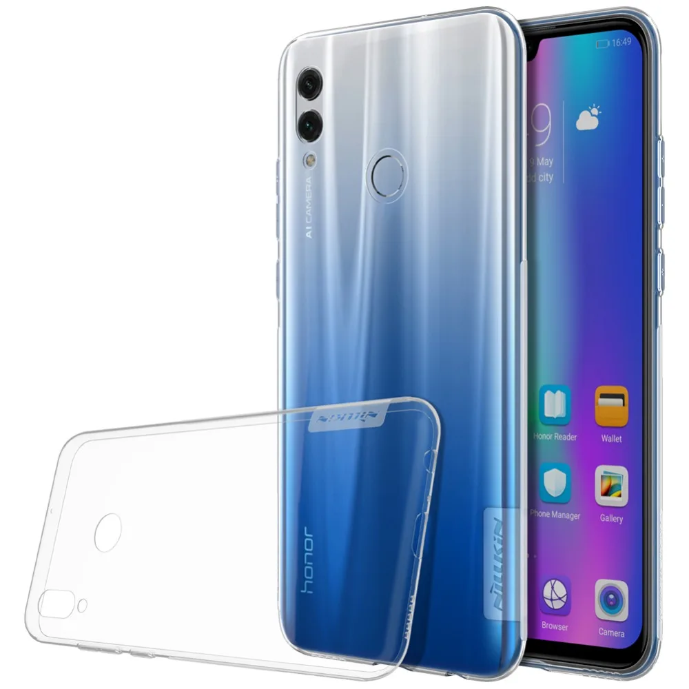 Чехол для Huawei Honor 10 Lite Nillkin силиконовая задняя крышка мягкий прозрачный чехол из
