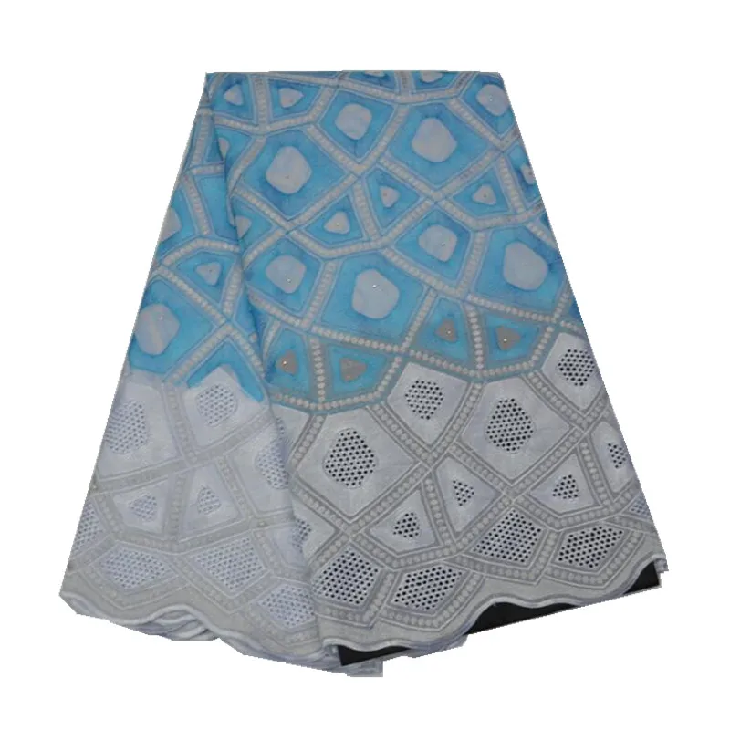 

2017 Hot Sale Polyester Cotton Swiss Voile Lace Fabric in beautiful design