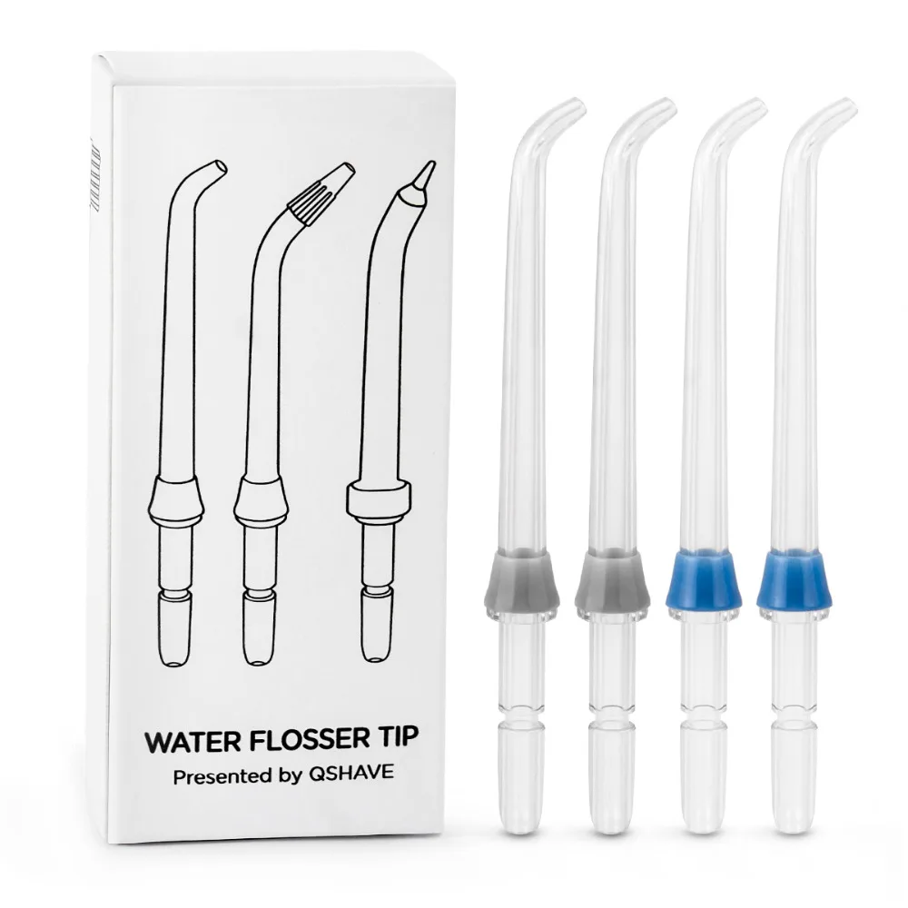 

QSHAVE Replacement Tips for Water Flosser - Classic Standard Tip, 2 Pcs