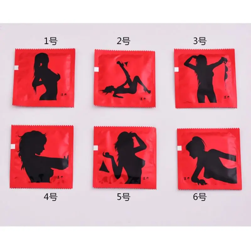 10Pcs Set Creative Tricky Joke Funny Condom Shape Wet Wipes Towel Sexy Lady Printed Potable Individually 4