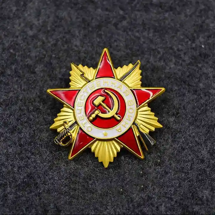 WW2 Золотая Звезда значок СССР труда, медаль почета CCCP медаль на заказ Ленин Красная звезда медали - Цвет: Фиолетовый