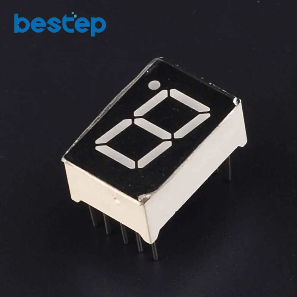 

10PCS/LOT Common Anode 1Bit Digital Tube 7 segment 0.56" Red LED Display