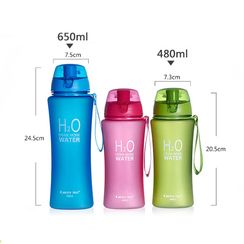 Hot Sale Protein Shaker Portable Motion My Tritan Water Bottle Bpa Free Plastic For Sports Camping Hiking Traveling 480/650ml