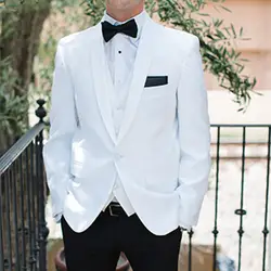 Новое поступление мужской костюм Terno Masculino Slim Fit Custom мужской костюм homme свадебные костюмы для мужчин (куртка + брюки + жилет)