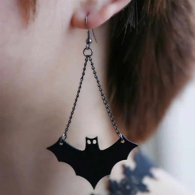 

1Pair Halloween Ear Stud Pumpkin Pattern Creative Earrings for Party Daily Wear (E1803 Orange)
