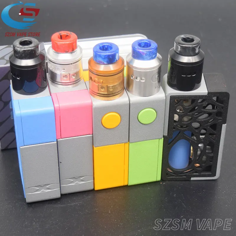 Fogger xbox Mechanical Squonk Box mod с QP KALI V2 RDA kit 8 мл силиконовая бутылка 18650 20700 батарея Автоматическая регулировка Vape Mod