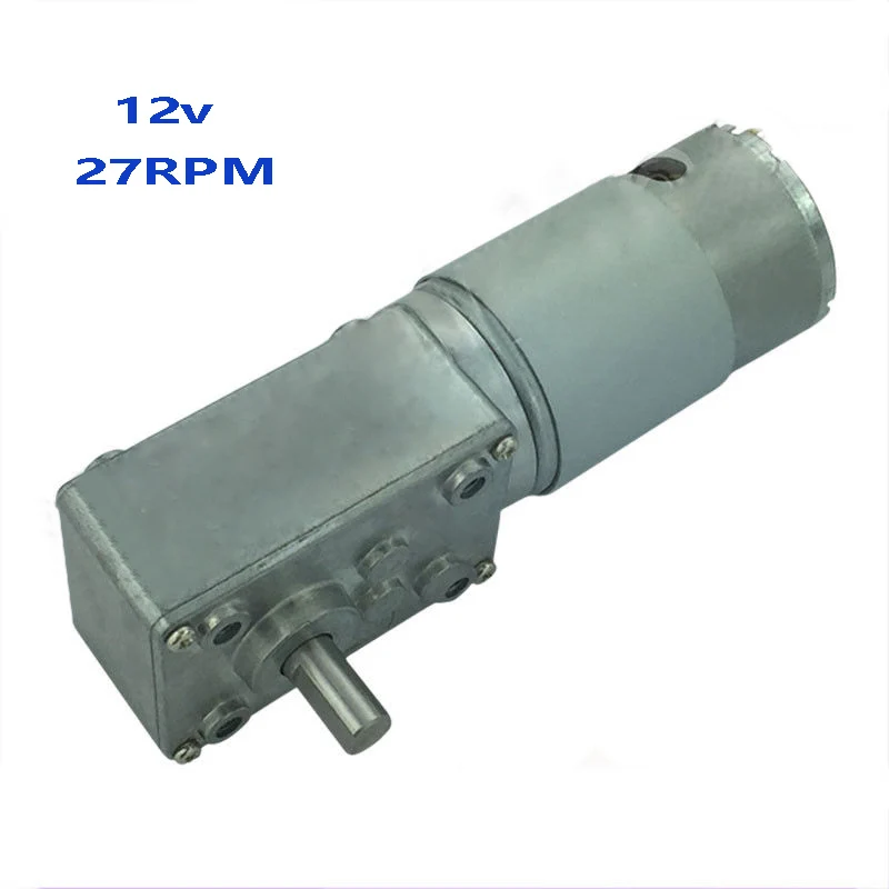 

DC12V Pro A58SW555 High Torque Metal Turbo Worm Gearbox Reduction Gear DC Motor*
