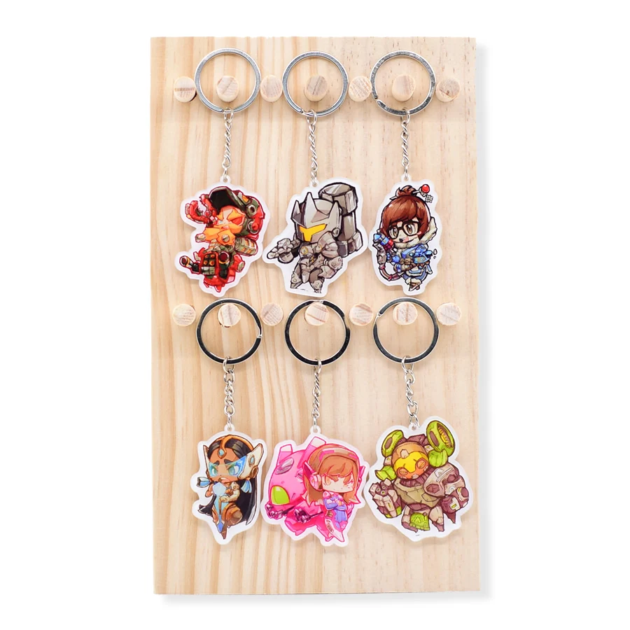 Cute Overwatch Keychain Pendant Mei/D.VA Key Chain Accessories Game