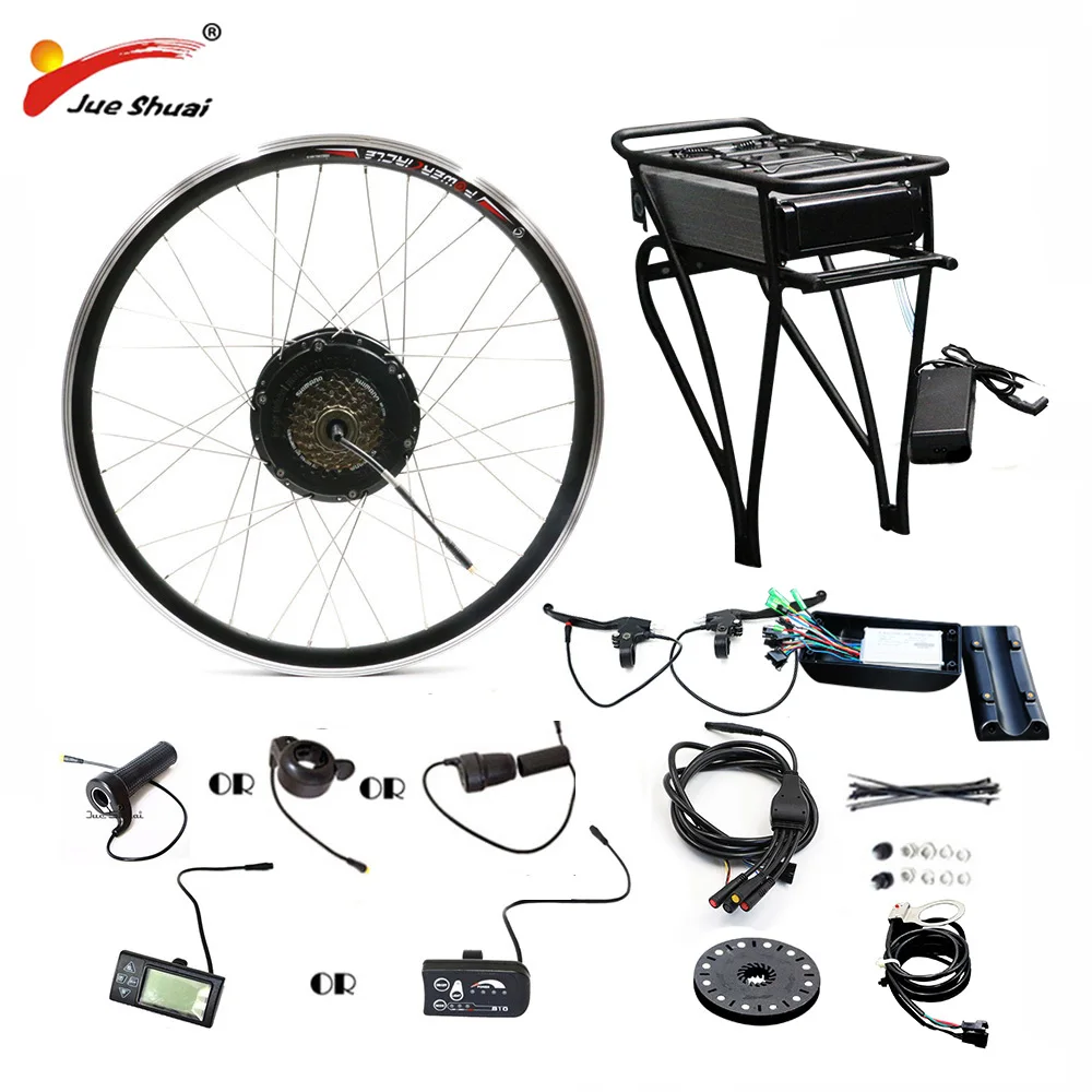 

36V 250W/350W/500W Rear Carrier Battery Electric Bicycle Kit Electric Bike Conversion Kit For 20" 26" 700C 28" MTB City Bike