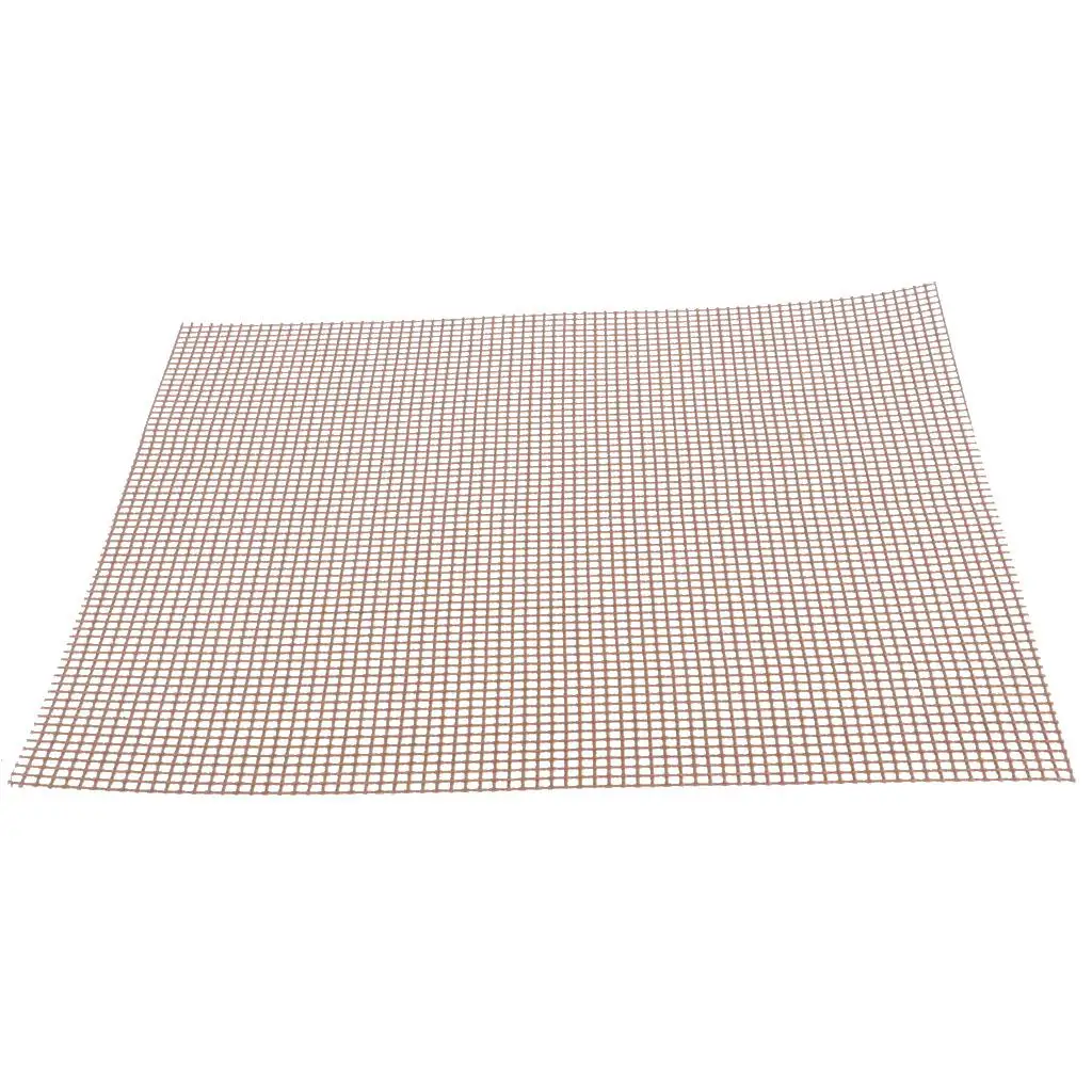 Fiberglass Non-stick BBQ Grill Mesh Net Barbecue Grilling Pad Replacement Mat 40x33cm For Outdoor Camping Picnic Cooking Tools