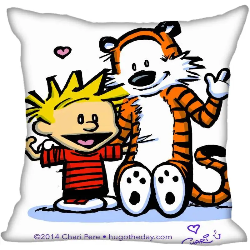 Изготовленный на заказ Чехол для подушки на молнии с квадратной наволочкой от Calvin and Hobbes 40x40,45x45 см(с одной стороны - Цвет: Pillowcase 9
